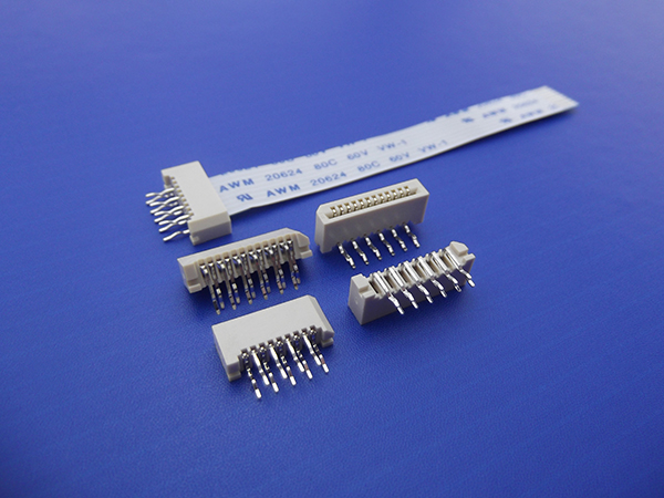 1.0mm-A FPC H=3.4mm 3-35P  米白色直插板 FPC连接器